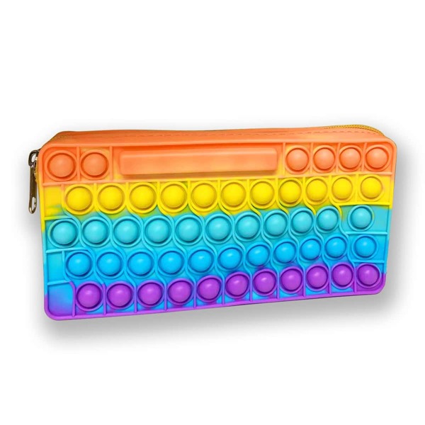 

1pc Push Pop Bubble Design Pencil Bag, Multicolor