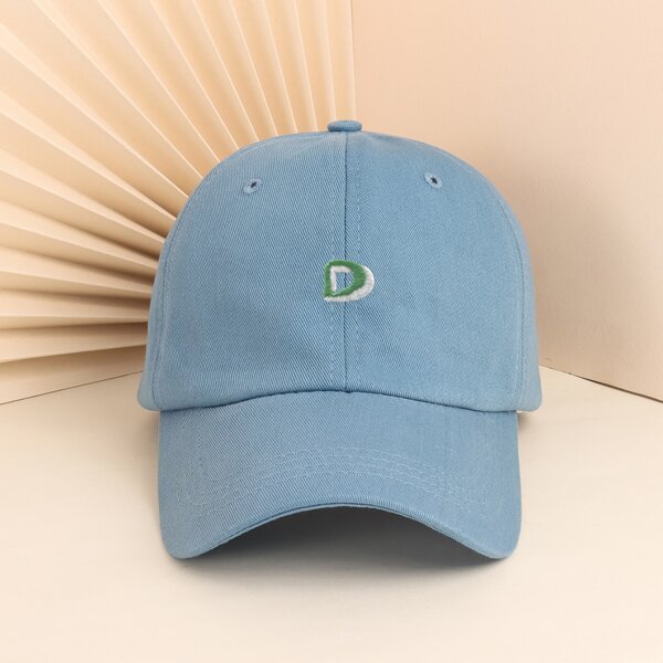 

Men Letter Embroidered Baseball Cap, Blue