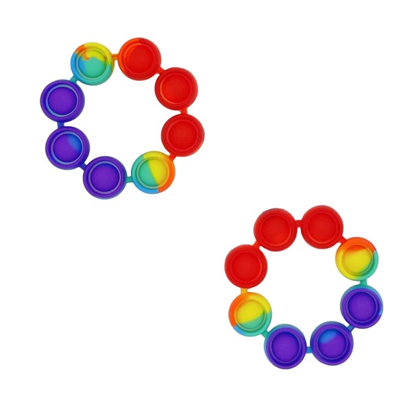 

1pc Random Push Pop Bubble Wristband, Multicolor
