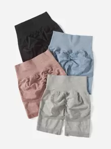 Easithlete Quần Shorts Thể thao Nữ màu trơn - Nhiều màu - Xem 1