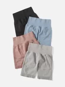 Easithlete Quần Shorts Thể thao Nữ màu trơn - Nhiều màu - Xem 3