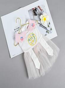 1入組素色寵物衣架 - 金色 - 查看 2