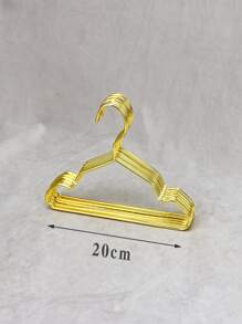 1入組素色寵物衣架 - 金色 - 查看 3