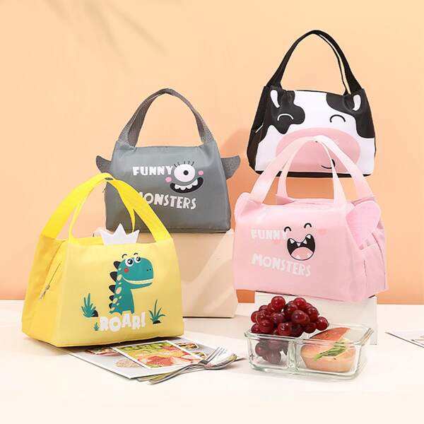 

1pc Cartoon Graphic Random Lunch Bag, Multicolor