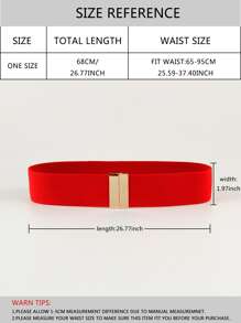 Minimalist Corset Belt - Red - View 5