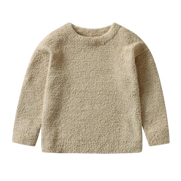 

Toddler Girls Solid Fuzzy Sweater, Apricot
