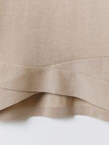 Toddler Girls High Low Hem Jumper - Apricot - View 3