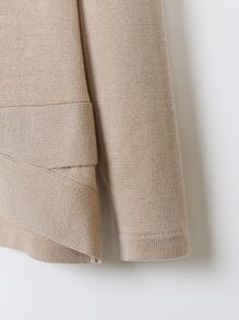 Toddler Girls High Low Hem Jumper - Apricot - View 5