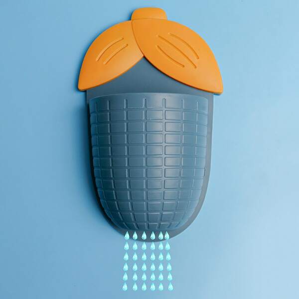 

1pc Corn Shaped Wall Mounted Storage Rack, Blue