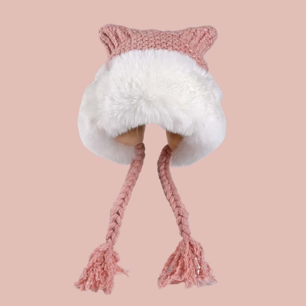 

Toddler Girls Warm Hat, Pink