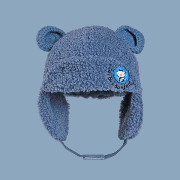 

Toddler Kids Cartoon Patch Hat, Blue