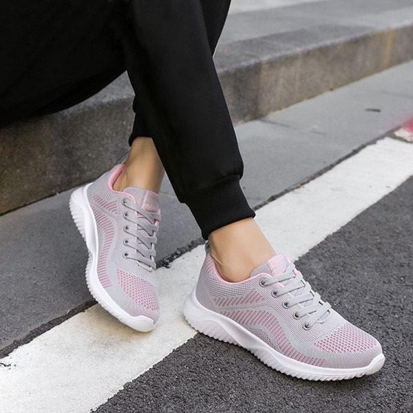 

Minimalist Lace Up Front Running Shoes, Grey