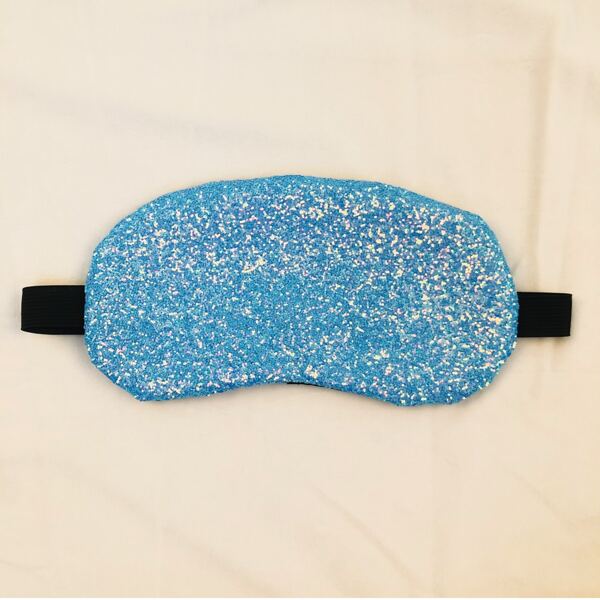 

1pc Glitter Pattern Eye Cover, Blue