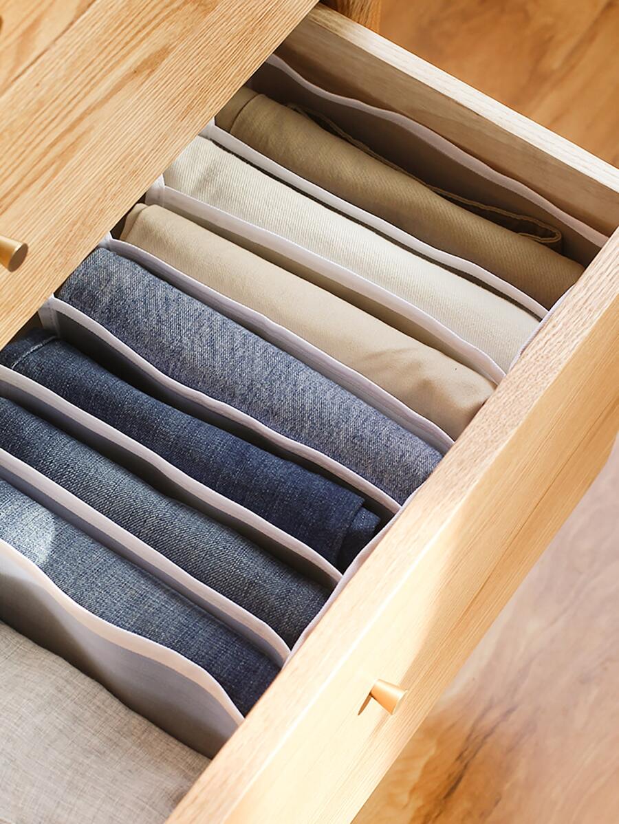 Hộp lưu trữ quần áo lưới 1 cái - trắng - Xem 1