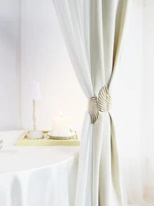 1入組翅膀窗簾扣，金屬簡約窗簾夾，窗簾配件 - 金色 - 查看 3