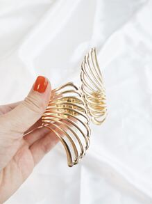 1入組翅膀窗簾扣，金屬簡約窗簾夾，窗簾配件 - 金色 - 查看 4