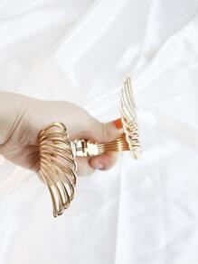 1入組翅膀窗簾扣，金屬簡約窗簾夾，窗簾配件 - 金色 - 查看 6