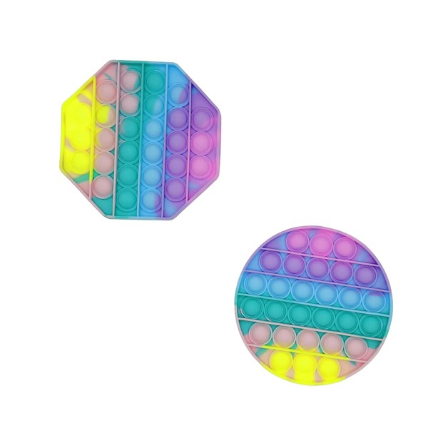 

2pcs Random Push Pop Bubble, Multicolor
