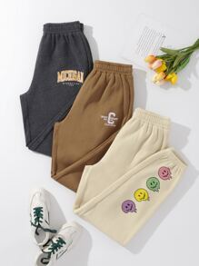 SHEIN EZwear 3件彈性腰帶內襯衛褲 - 彩色 - 查看 1