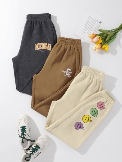 SHEIN EZwear 3件彈性腰帶內襯衛褲