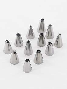 12 piezas Boquilla de acero inoxidable - Multicolor - Ver 3