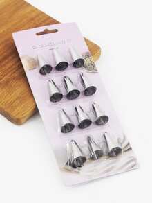 12 piezas Boquilla de acero inoxidable - Multicolor - Ver 4