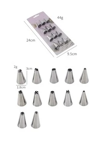 12 piezas Boquilla de acero inoxidable - Multicolor - Ver 5