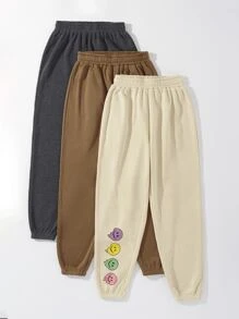 SHEIN EZwear 3件彈性腰帶內襯衛褲 - 彩色 - 查看 6