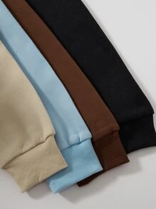 SHEIN Unity 4 piezas Capucha con bolsillo de canguro con cordón - Multicolor - Ver 4