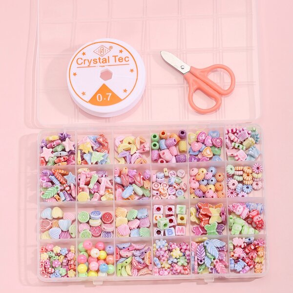

1box Shell & Fish DIY Jewelry Accessory Set, Multicolor