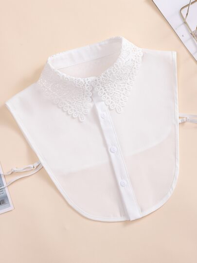 1pc Women's White Butterfly Collar Detachable Fake Collar, Suitable For Daily Wear Accessories Women Valentine's Day Valentines