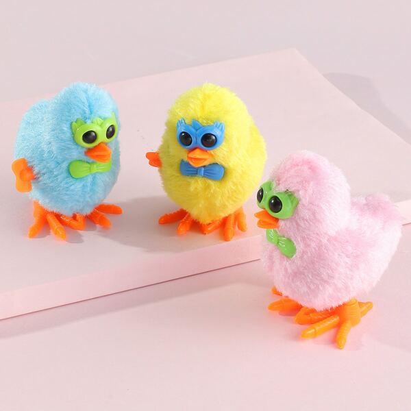

1pc Chick Shaped Random Color Cat Teaser Toy, Multicolor