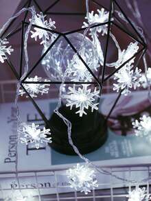 1入組聖誕燈簾帶40入組雪花燈泡 - 白色 - 查看 8