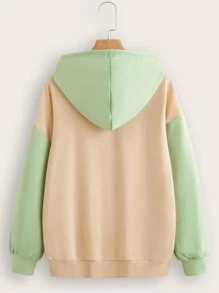 SHEIN Sudadera con letra & con estampado de dinosaurio de hombros caídos - Multicolor - Ver 2