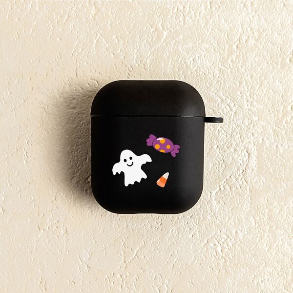 

Чехол для Airpods на хэллоуин с узором призрака, Многоцветный
