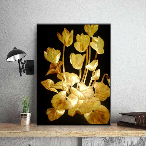 

Floral Print DIY Diamond Unframed Painting, Multicolor