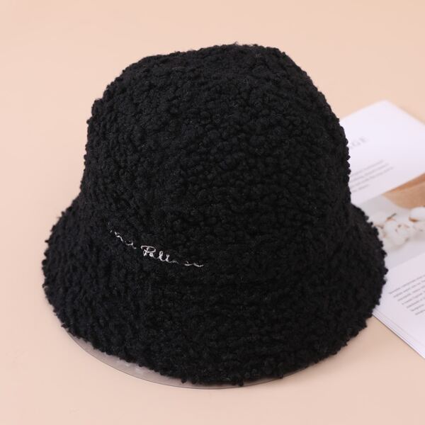 

Embroidery Detail Bucket Hat, Black