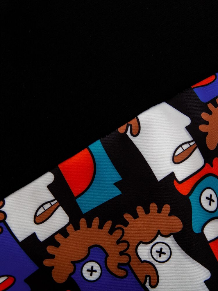 Toddler Boys Cartoon Graphic Zip Up Jacket