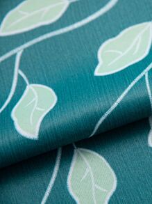 1pc Leaf Pattern Curtain, Modern Polyester Blackout Curtain For Bedroom And Living Room - Multicolor - View 8