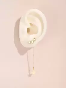 Pendientes colgantes de estrella casuales para uso diario de mujer