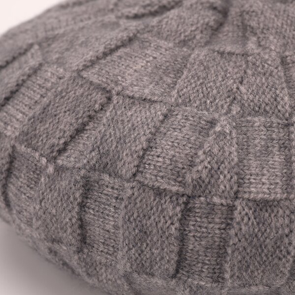 

1pc Knit Beret Cap, Grey