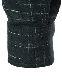 Manfinity Men Plaid Pocket Patched Shirt - Green - View 5