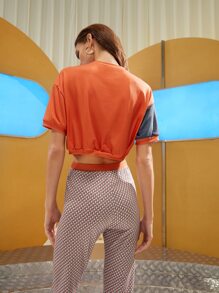 THAÍS PÉREZ JAÉN Floral Pattern Crop Top - Multicolor - View 2