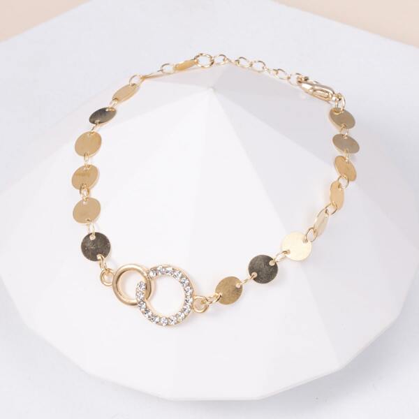 

Disc Decor Bracelet, Gold
