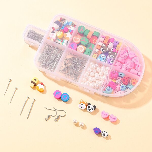 

1box Cartoon DIY Jewelry Accessory, Multicolor