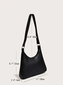 Tối giản Túi đeo vai - màu đen - Xem 3