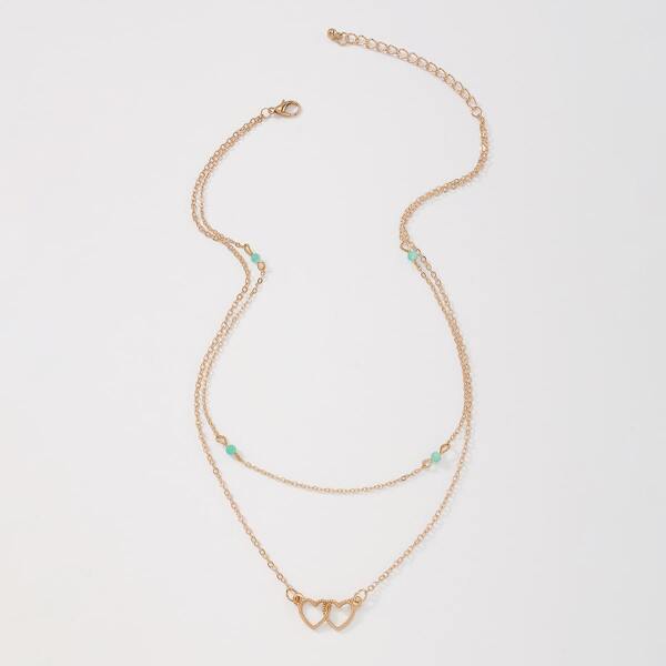 

Heart Pendant Necklace, Gold