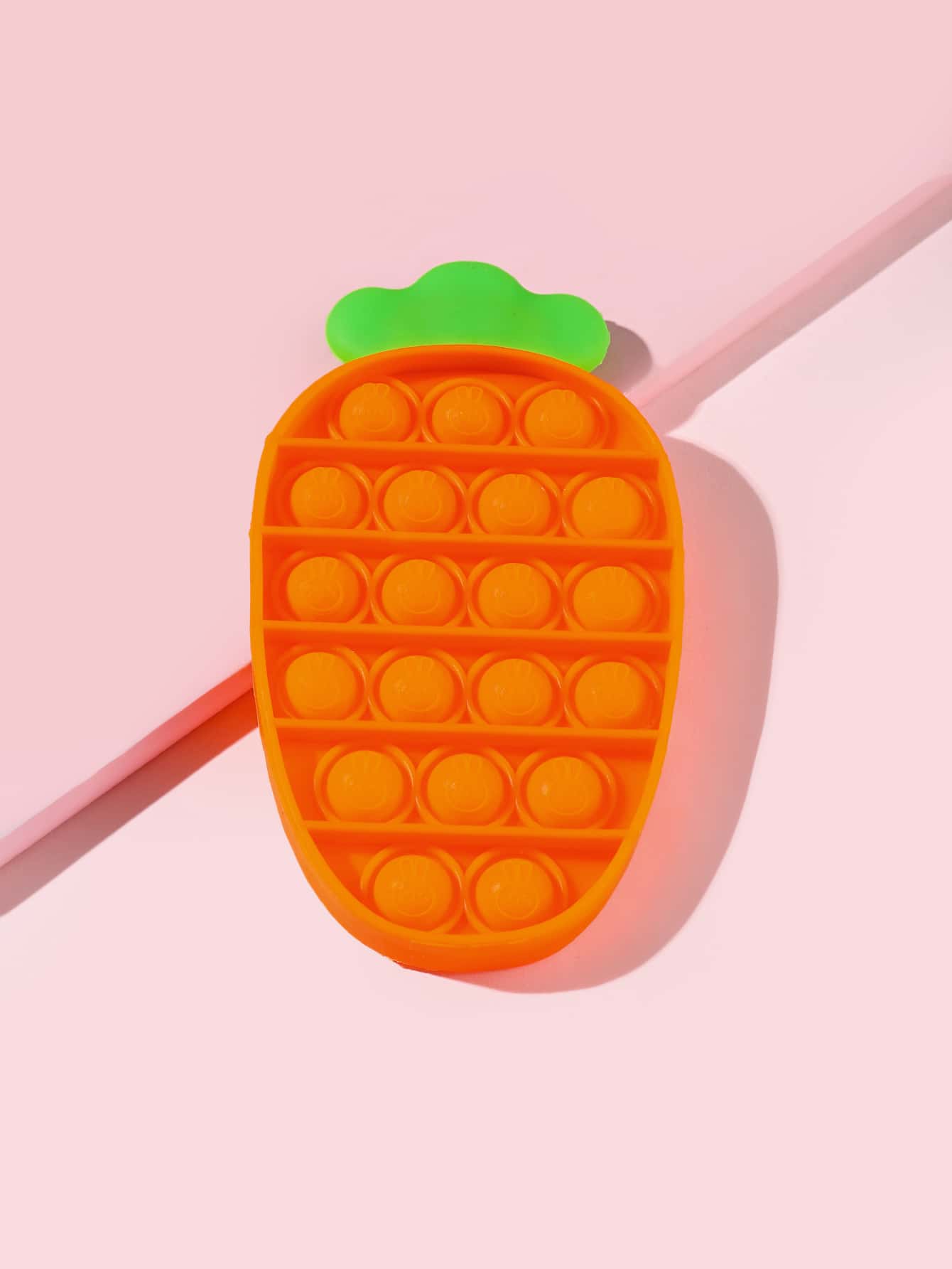 Carrot Shaped Push Pop Bubble - Multicolor - View 1