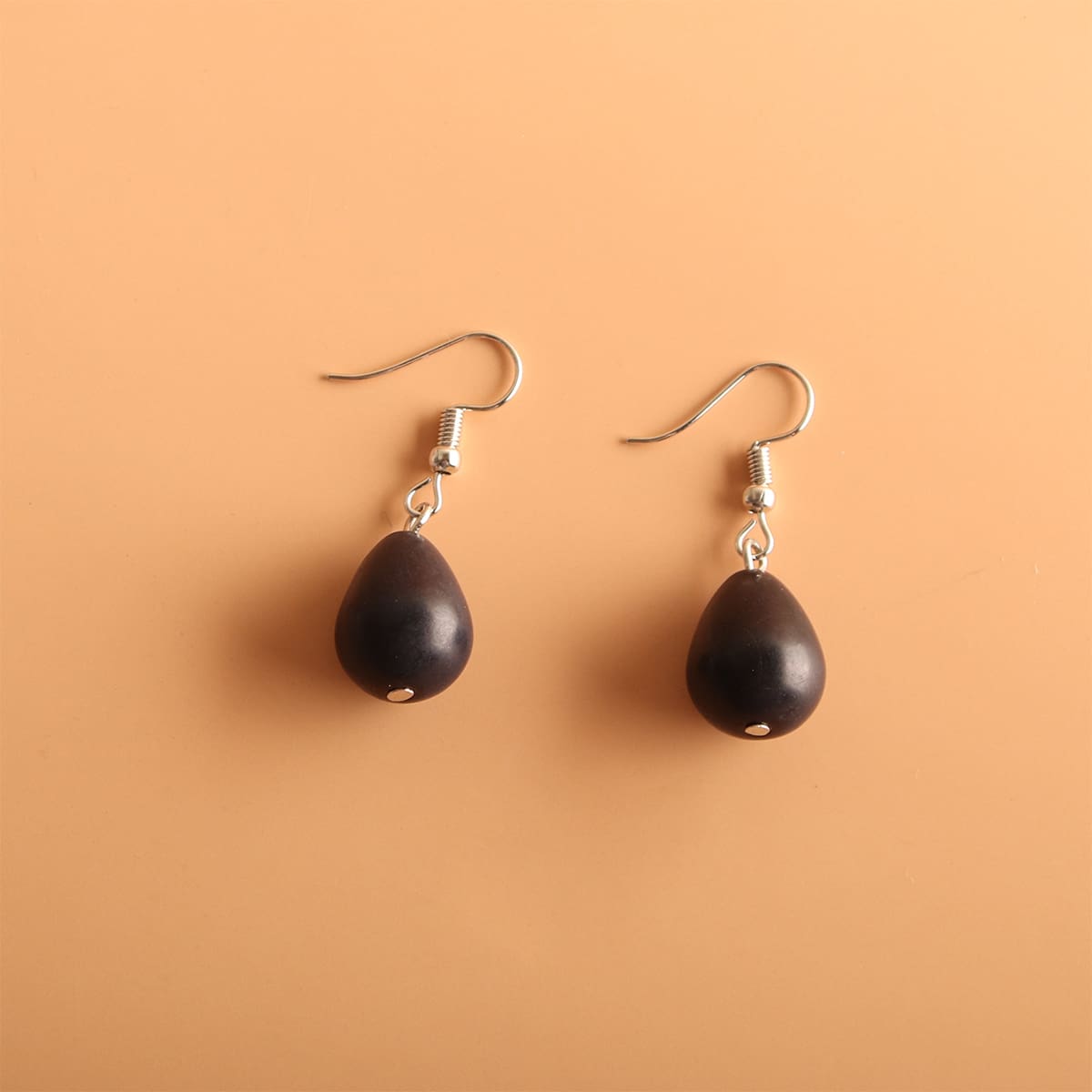 

Simple Drop Earrings, Black