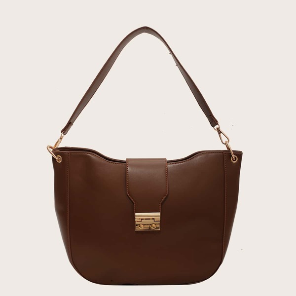 

Minimalist Shoulder Bag, Coffee brown